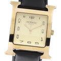 HERMES HH1.801 H-Watch Quartz Men's Watch with Box and Warranty Card