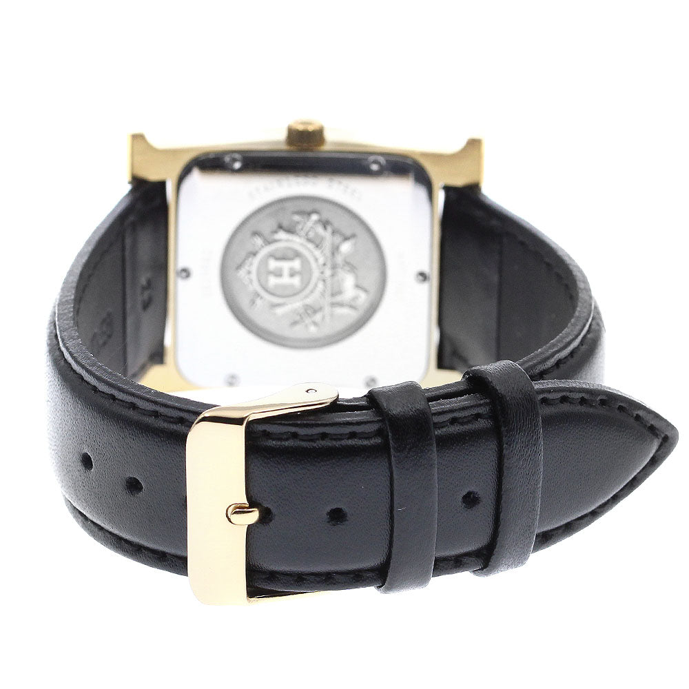 HERMES HH1.801 H-Watch Quartz Men's Watch with Box and Warranty Card