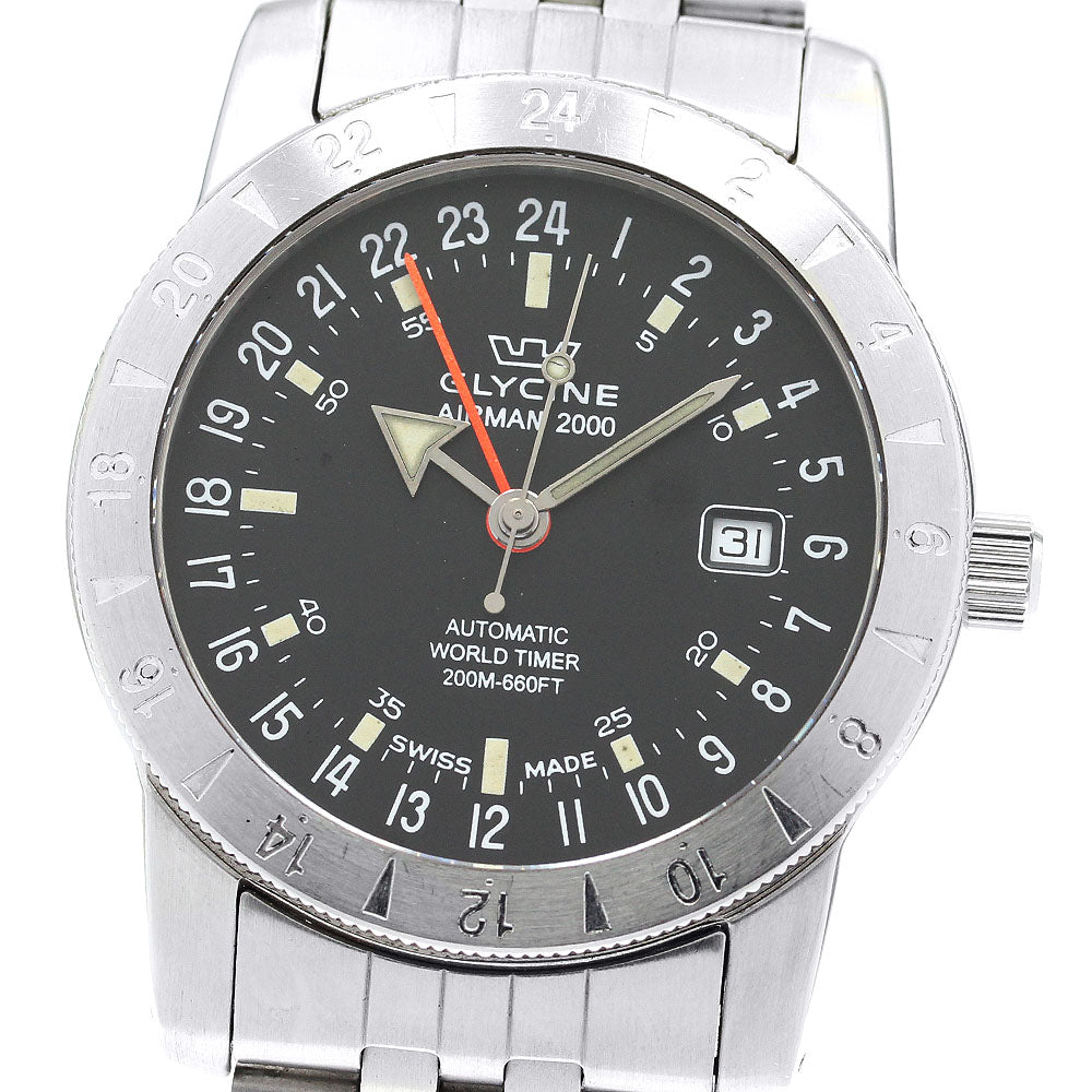 GLYCINE 3764 Airman 2000 GMT Date Automatic Men's Watch