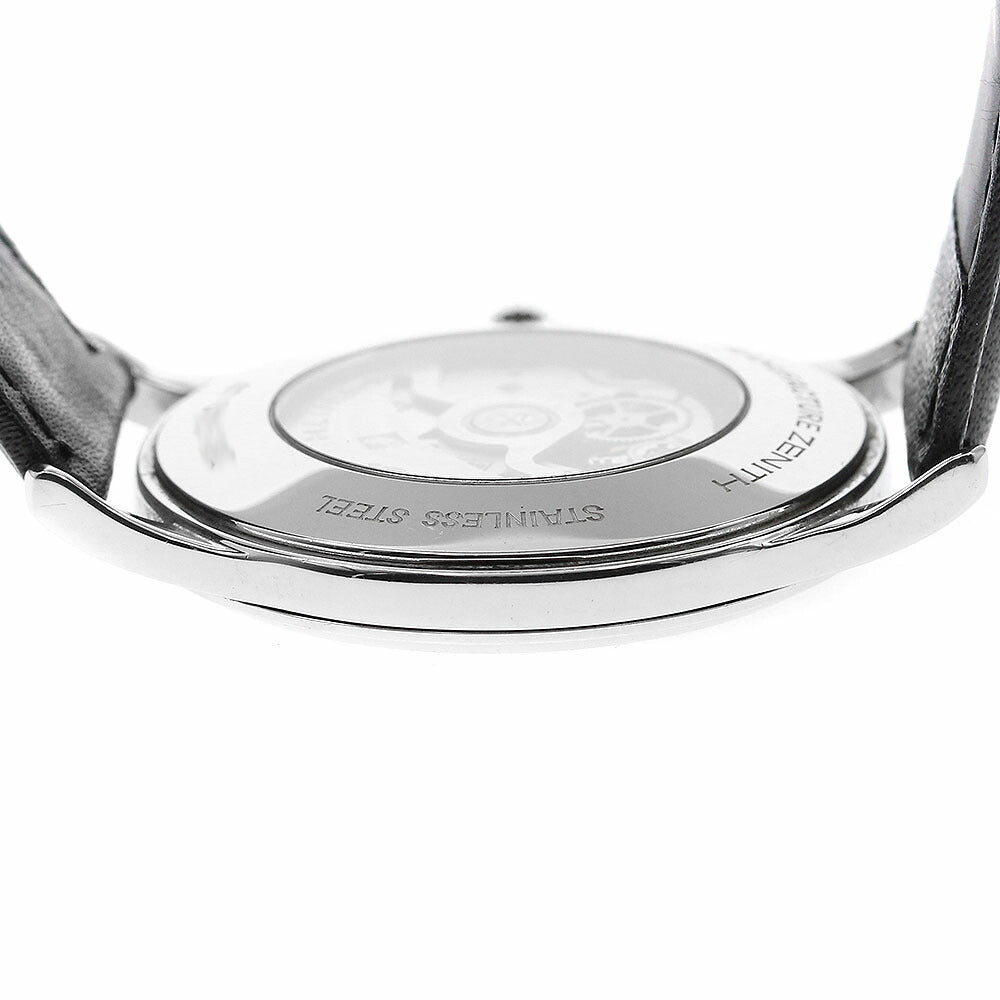 ZENITH 01.0125.680 Class Elite Automatic Date Self-winding Men's Watch Excellent Condition with Warranty Card