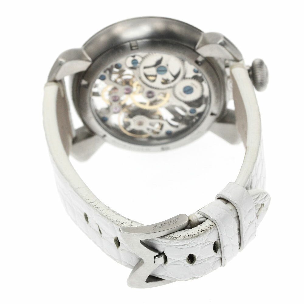 GaGa MILANO 5310.01 Manuale 48MM Skeleton Hand-wound Men's Watch with Warranty