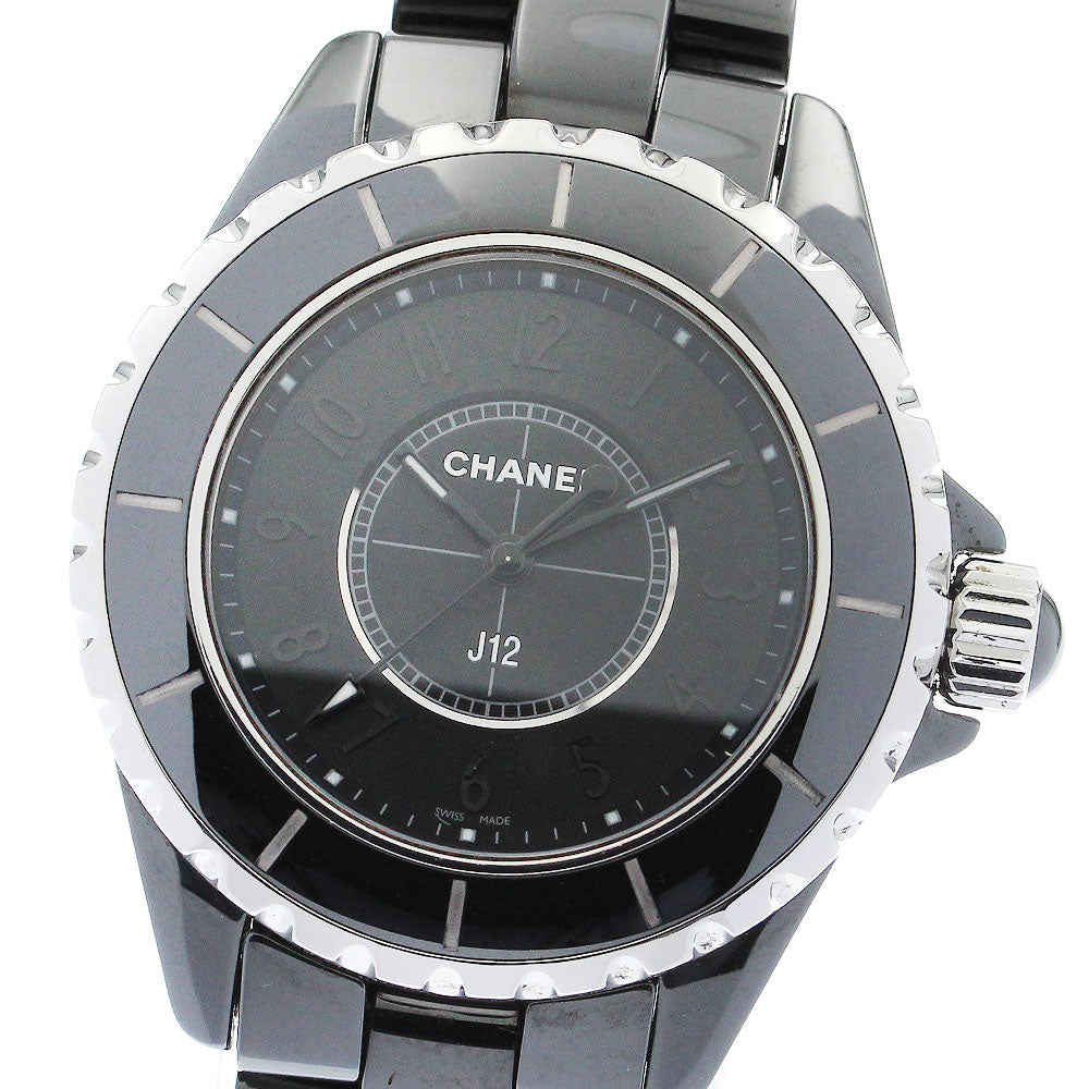 CHANEL H3828 J12 Intense Black Quartz Women's Watch Excellent Condition with Warranty.