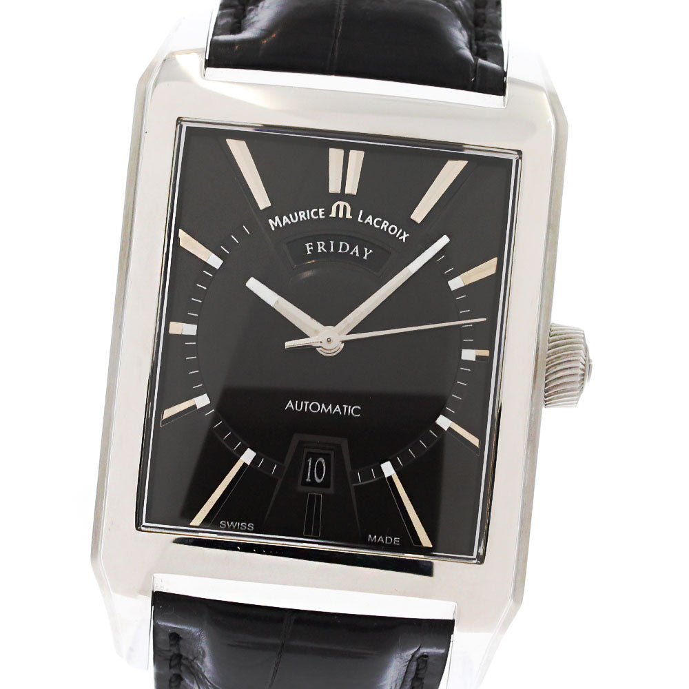 MAURICE LACROIX PT6237-SS001-33E Pontos Rectangular Day-Date Automatic Men's Watch