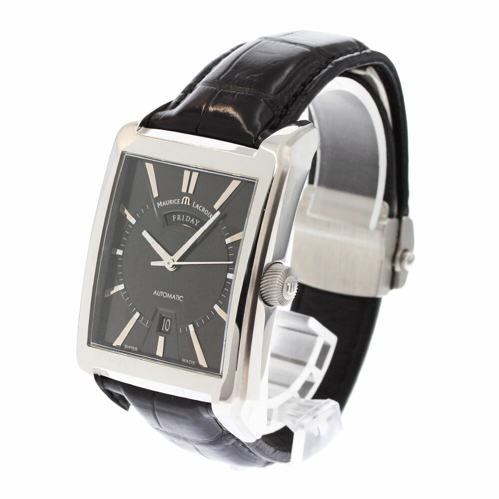 MAURICE LACROIX PT6237-SS001-33E Pontos Rectangular Day-Date Automatic Men's Watch