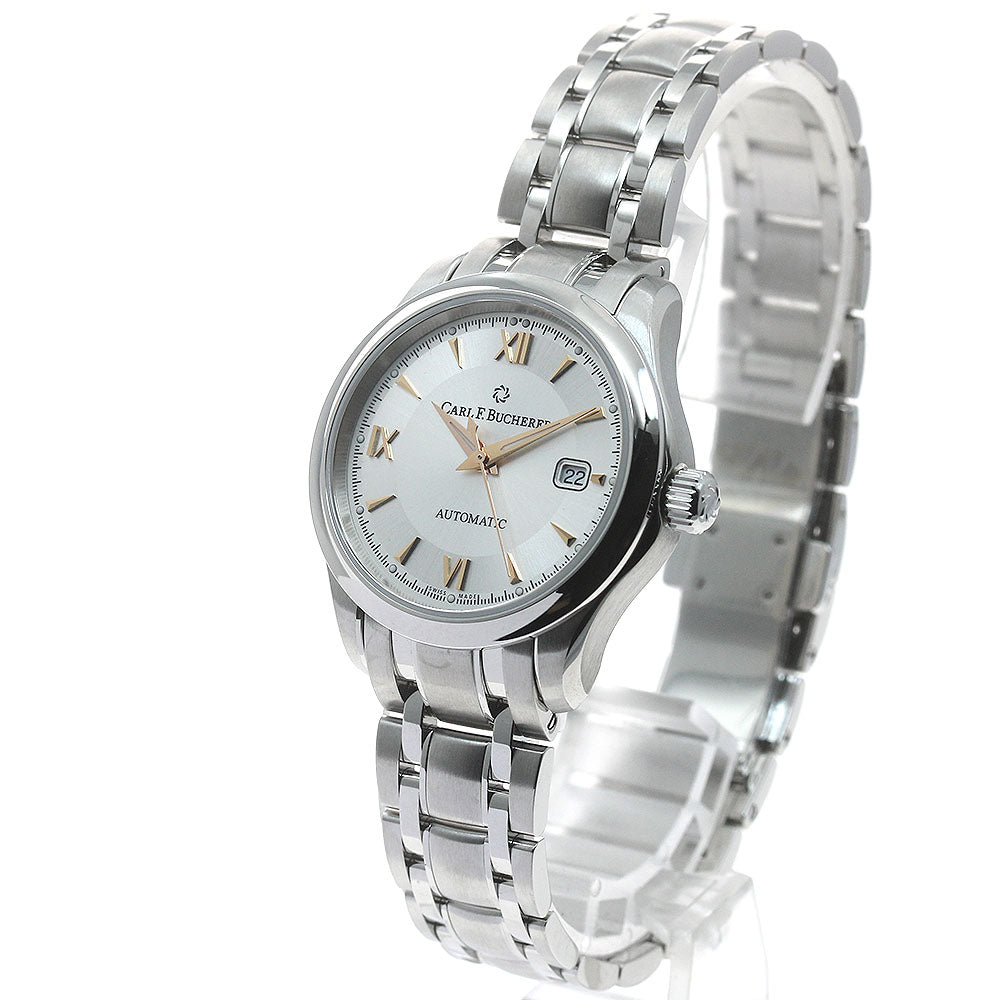 CARL F.BUCHERER 00.10911.08.15.21 Manero Date Automatic Ladies' Watch Excellent Condition with Warranty Card