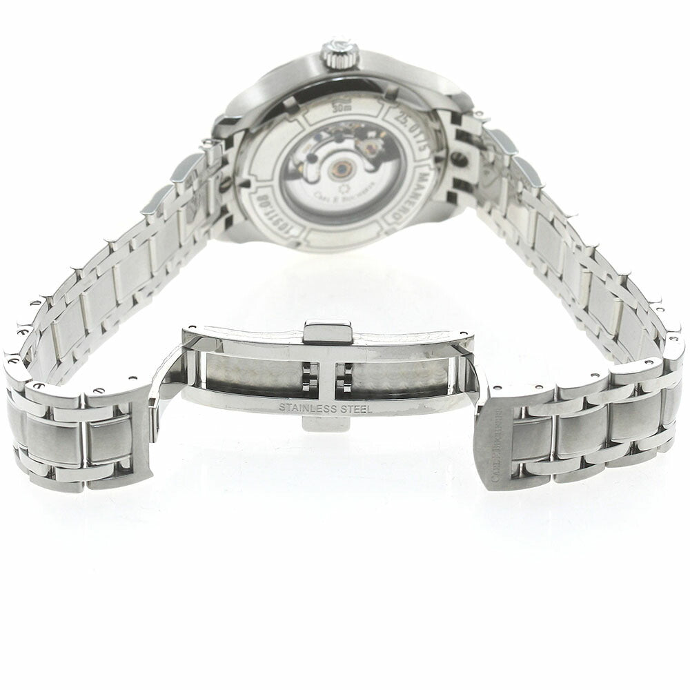 CARL F.BUCHERER 00.10911.08.15.21 Manero Date Automatic Ladies' Watch Excellent Condition with Warranty Card