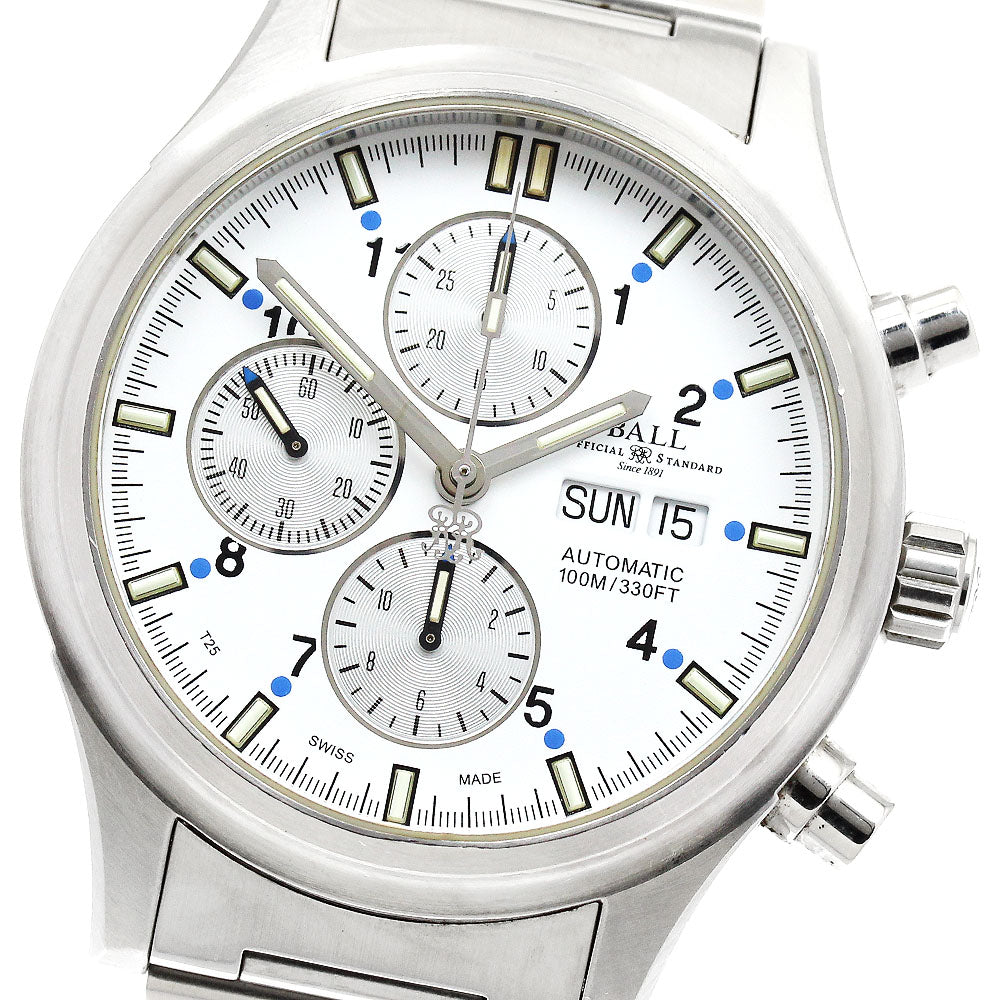 BALLWATCH CM1090C-SJ-WHBE Stokeman Ionosphere Chronograph Day-Date Automatic Men's Watch with Warranty