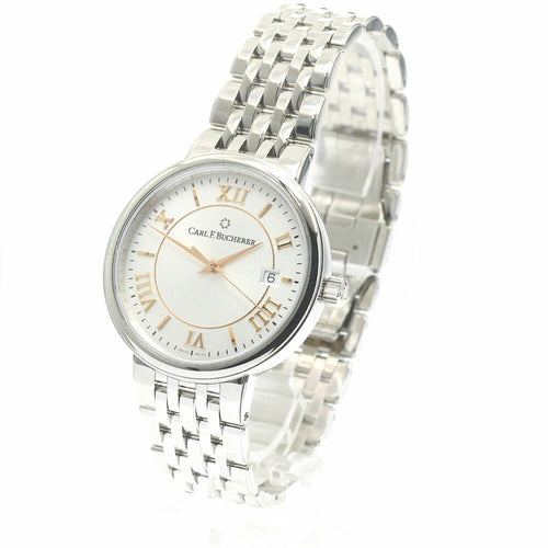 CARL F.BUCHERER 10314.08 Adamavi Date Automatic Men's Watch Excellent Condition with Warranty Card