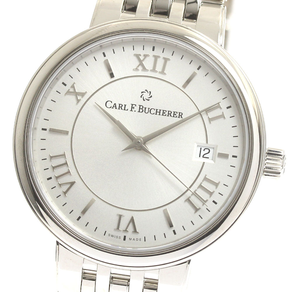 CARL F.BUCHERER 00.10314.08.15.21 Adamavi Date Automatic Men's Watch Excellent Condition with Warranty Card