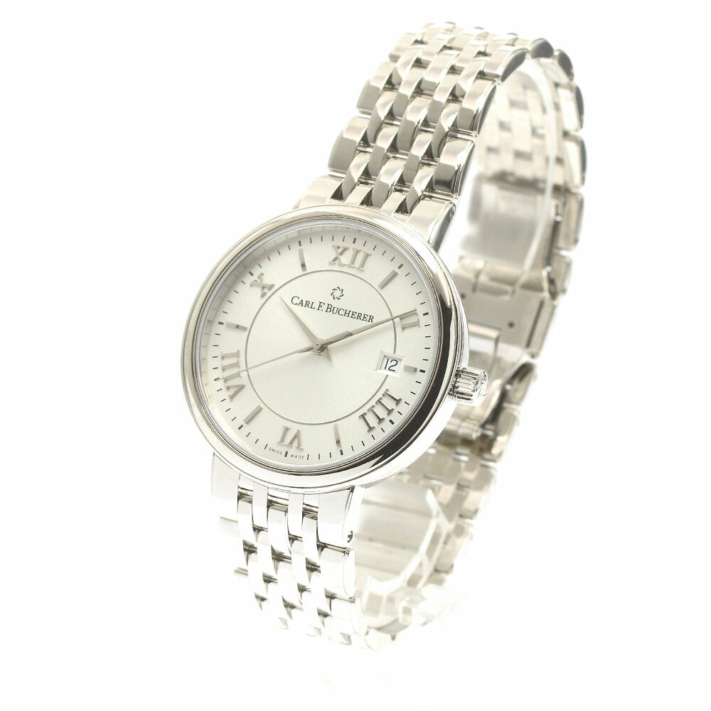 CARL F.BUCHERER 00.10314.08.15.21 Adamavi Date Automatic Men's Watch Excellent Condition with Warranty Card