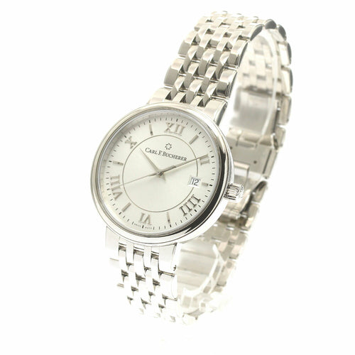 CARL F.BUCHERER 00.10314.08.15.21 Adamavi Date Automatic Men's Watch Excellent Condition with Warranty Card
