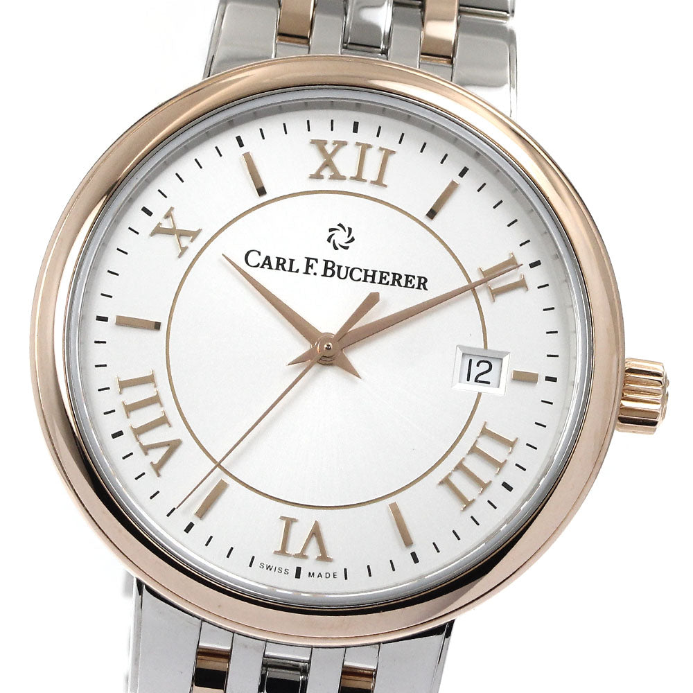 CARL F.BUCHERER 10314.07 Adamavi Date Automatic Men's Watch Excellent Condition with Warranty Card