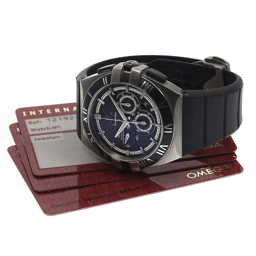 OMEGA 121.92.41.50.01.001 Constellation Double Eagle Date Chronograph Automatic Men's Watch with Warranty