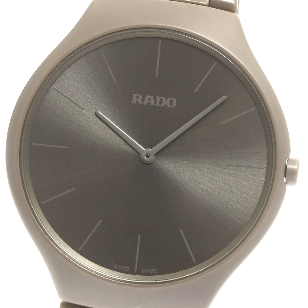 RADO R27098682 True Thinline Couleur Corbusier Quartz Men's Watch Excellent Condition with Warranty.