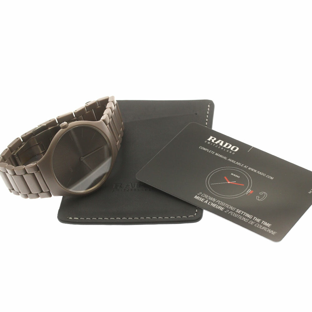 RADO R27098682 True Thinline Couleur Corbusier Quartz Men's Watch Excellent Condition with Warranty.