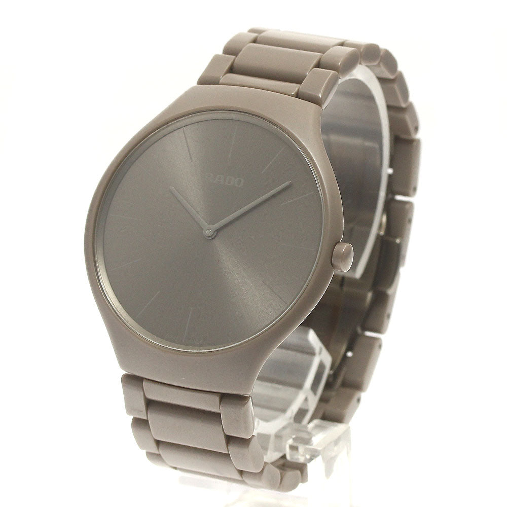 RADO R27098682 True Thinline Couleur Corbusier Quartz Men's Watch Excellent Condition with Warranty.