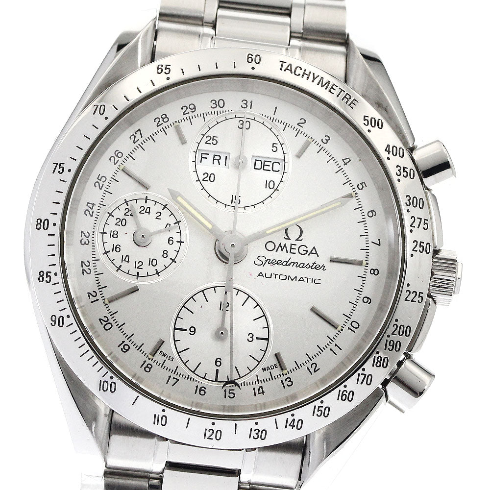 OMEGA 3521.30 Speedmaster Triple Calendar Automatic Men's Watch Excellent Condition with Warranty Card