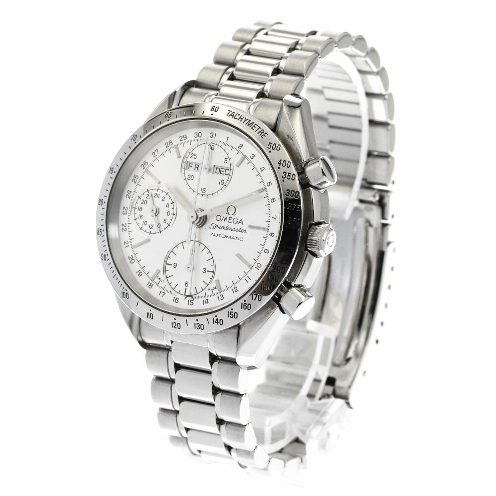 OMEGA 3521.30 Speedmaster Triple Calendar Automatic Men's Watch Excellent Condition with Warranty Card