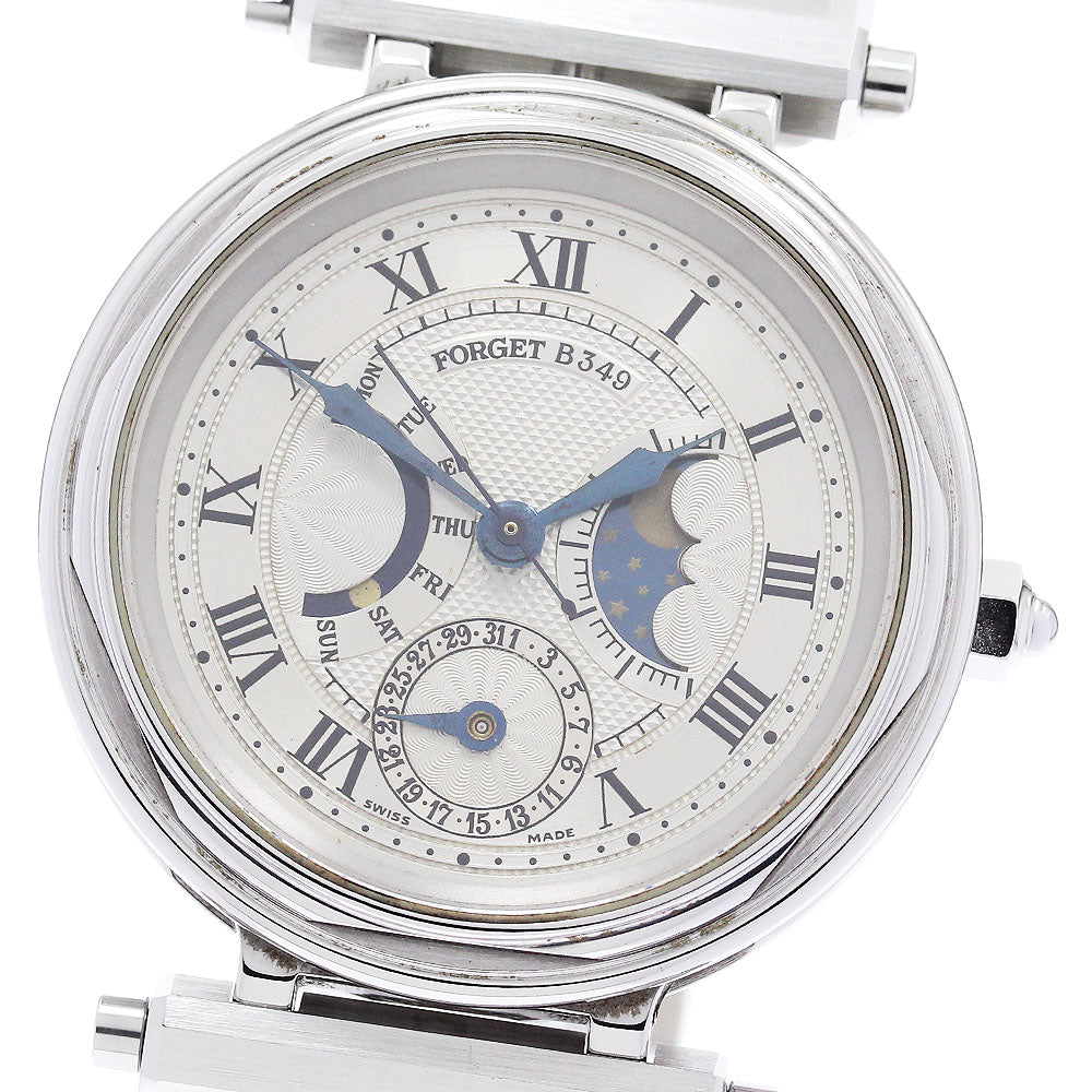 FORGET B349 Type B Day-Date Moonphase Automatic Men's Watch Excellent Condition with Inner Box and Warranty Card