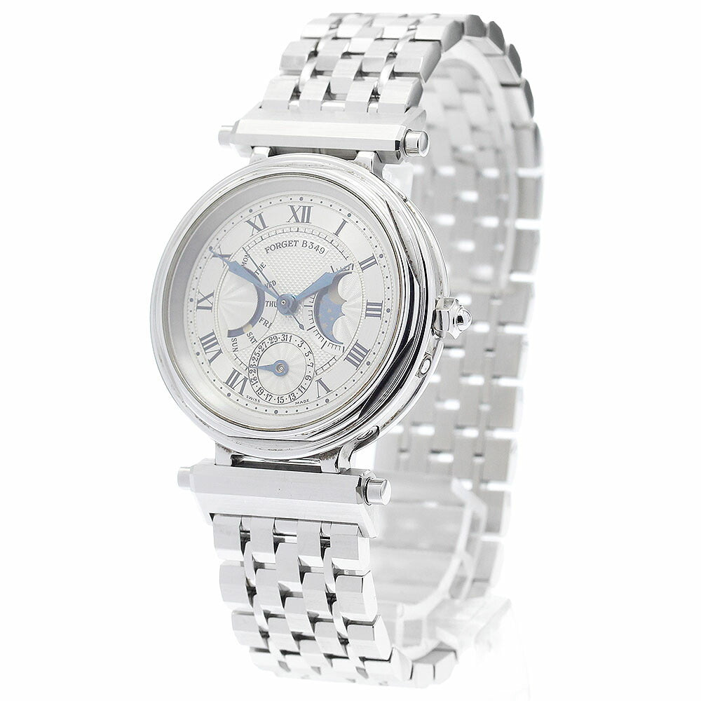 FORGET B349 Type B Day-Date Moonphase Automatic Men's Watch Excellent Condition with Inner Box and Warranty Card