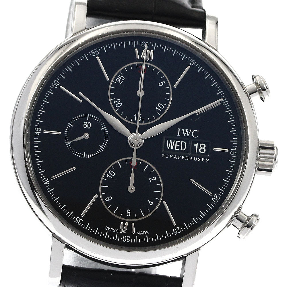 IWC SCHAFFHAUSEN IW391002 Portofino Chronograph Day-Date Automatic Men's Watch