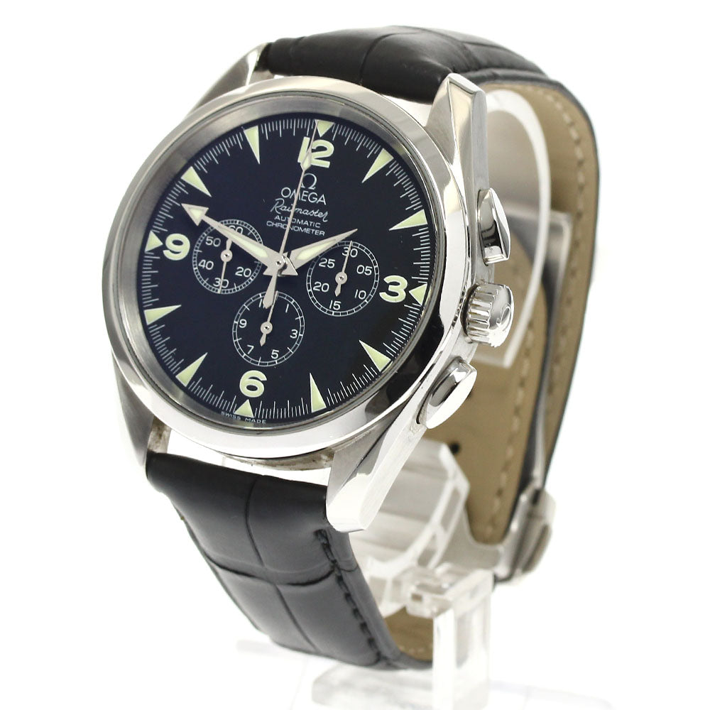 OMEGA 2812.52.37 Seamaster Railmaster Chronograph Automatic Men's Watch Excellent Condition with Box and Warranty Card