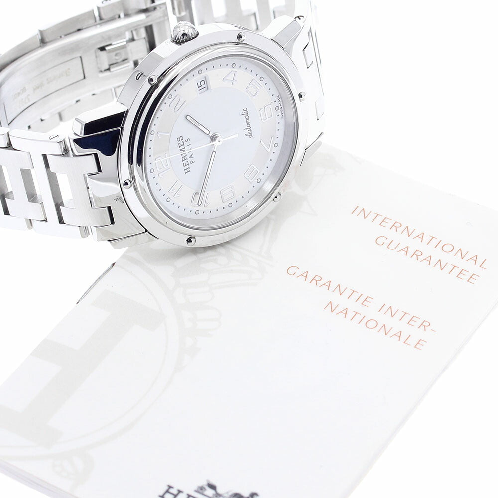 HERMES CL1.810 Clipper Date Automatic Men's Watch Excellent Condition with Warranty.