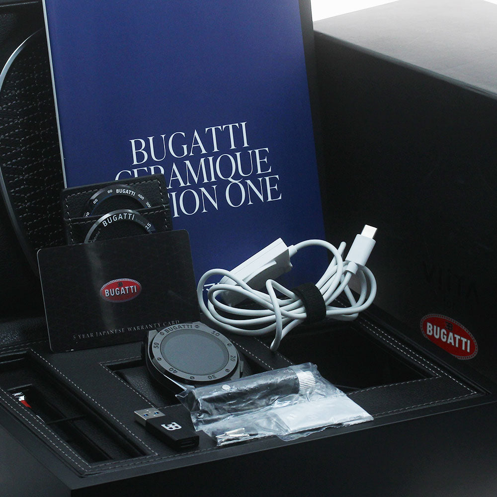 BUGATTI BJ-B1D1L1P1WB1-0146 Viita Ceramic Edition One Smartwatch Quartz Men's Excellent Condition with Box and Warranty