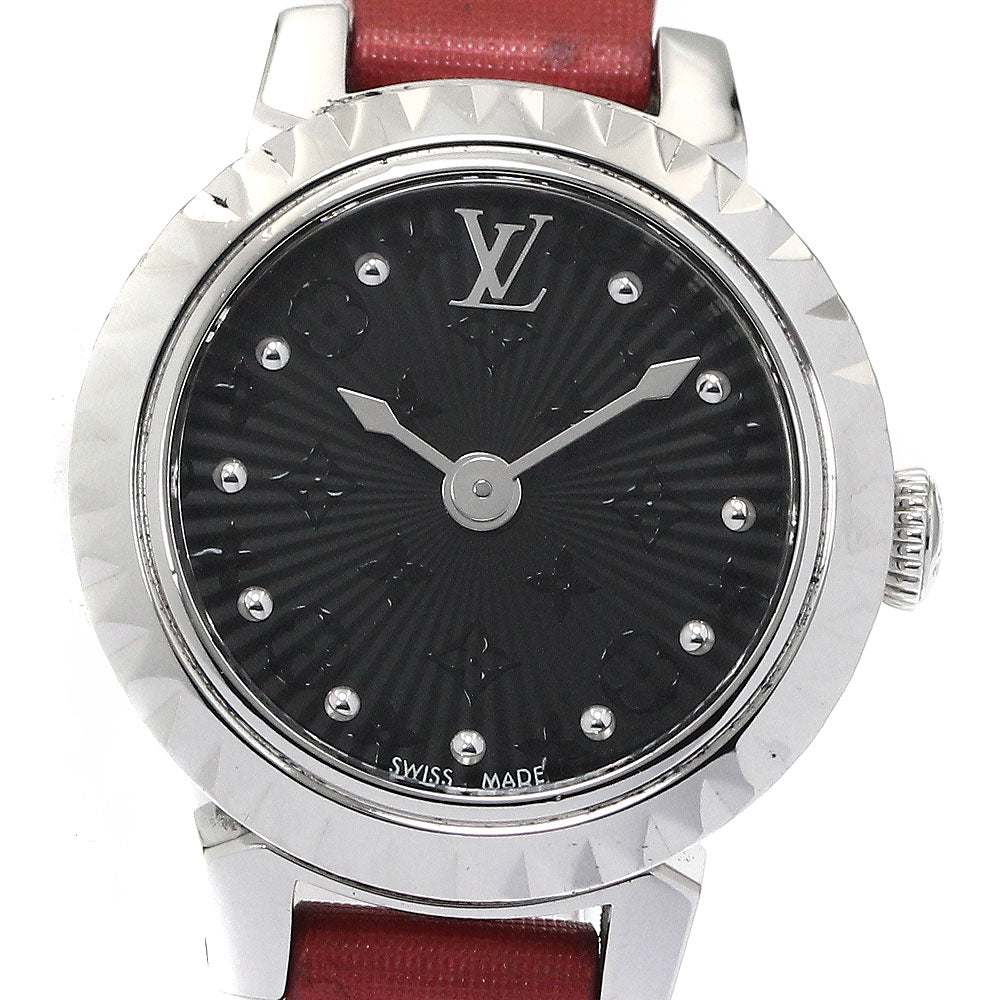 LOUIS VUITTON Q1M05 Tambour Bijou Quartz Women's Watch with Box and Warranty Card