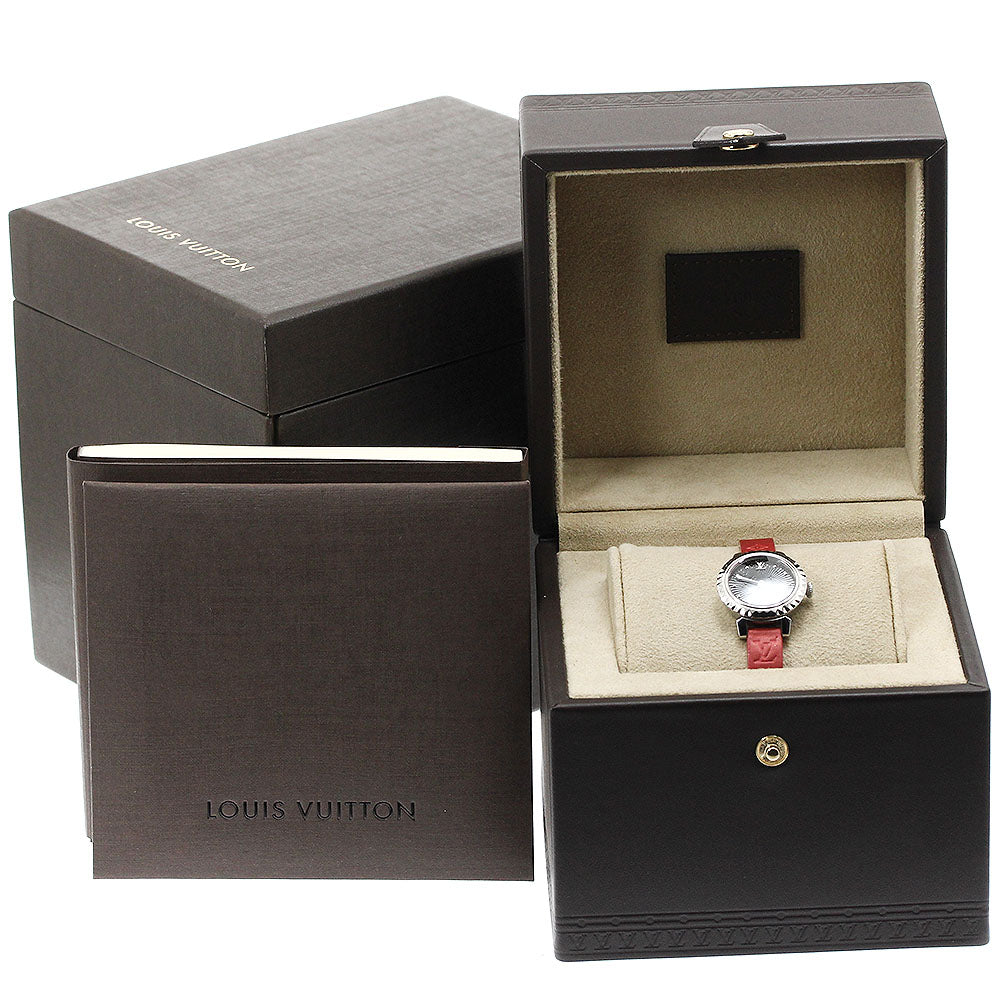 LOUIS VUITTON Q1M05 Tambour Bijou Quartz Women's Watch with Box and Warranty Card