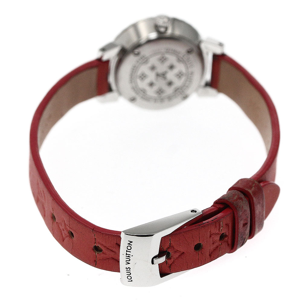 LOUIS VUITTON Q1M05 Tambour Bijou Quartz Women's Watch with Box and Warranty Card