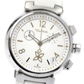LOUIS VUITTON QA093 Tambour New Wave Chronograph Quartz Men's Watch with Box and Warranty Card