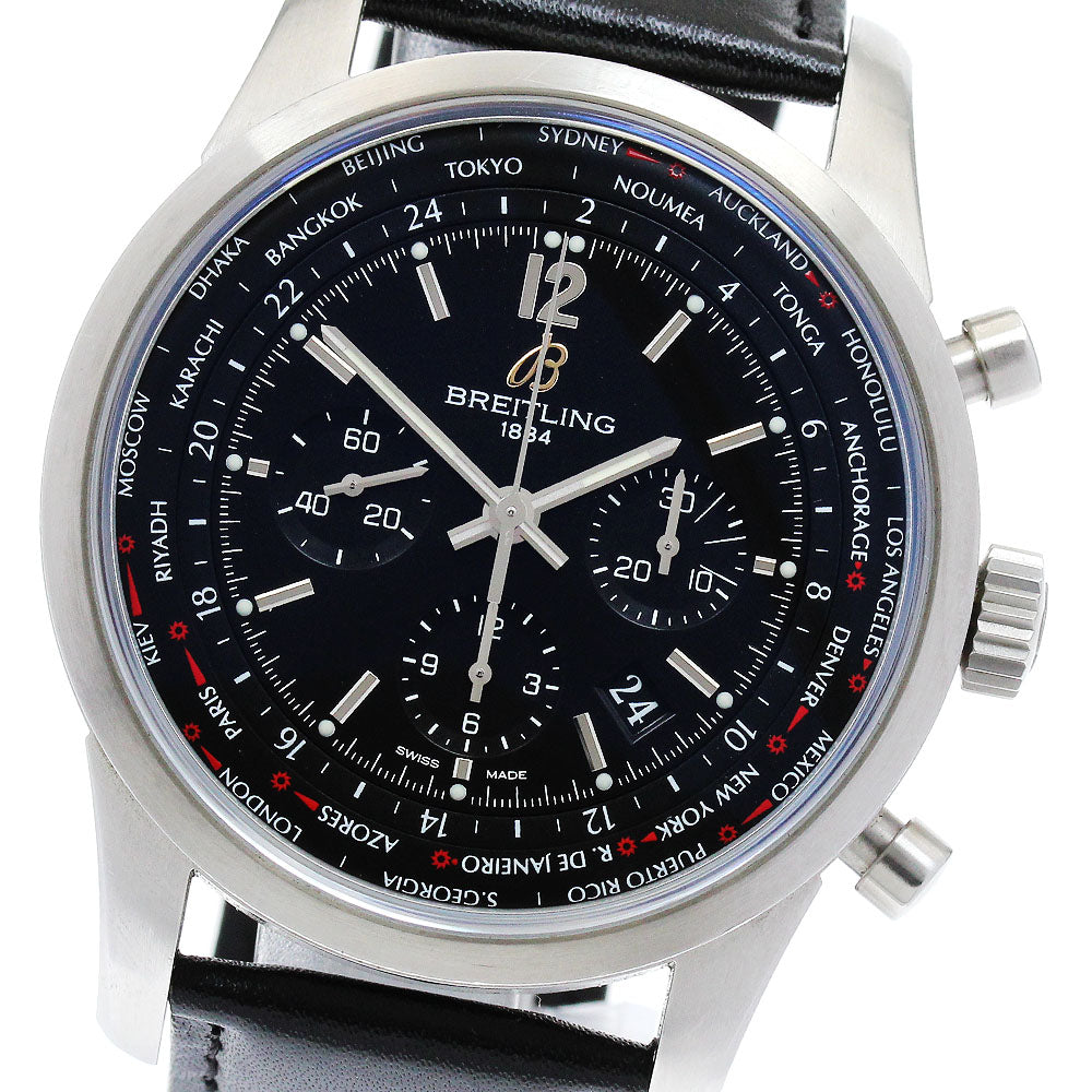 BREITLING AB0510 Transocean Chronograph Unitime Automatic Men's Watch