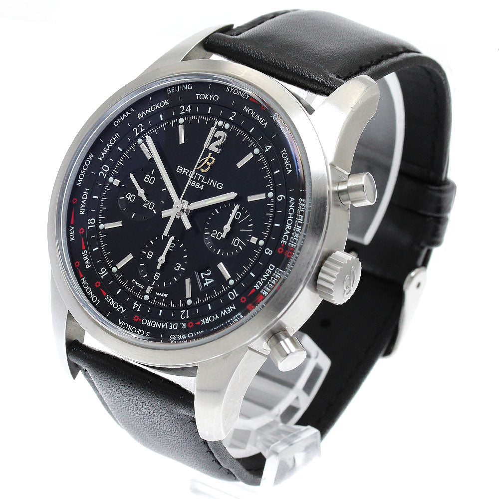 BREITLING AB0510 Transocean Chronograph Unitime Automatic Men's Watch