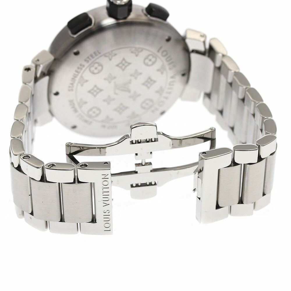 LOUIS VUITTON Q118F Tambour in Black Quartz Men's Watch