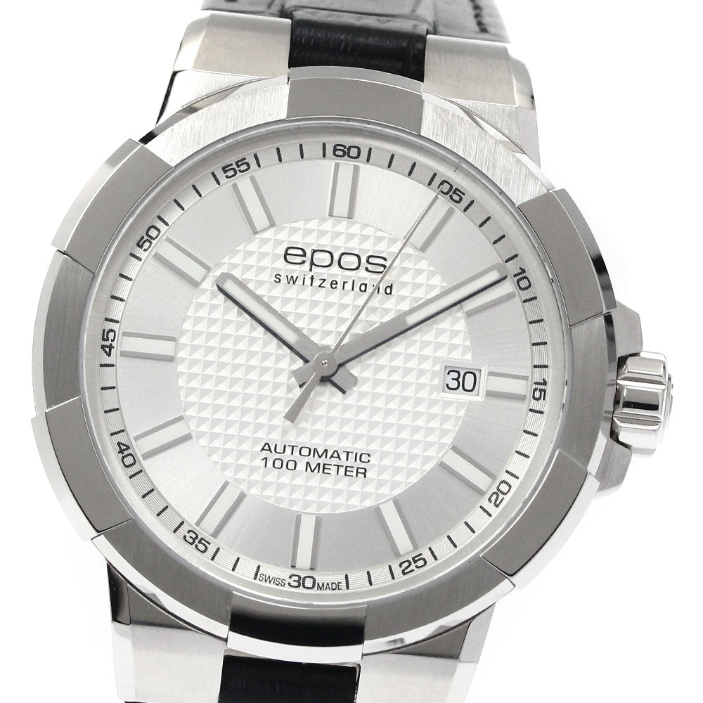 EPOS 3443BK Sportive Date Automatic Men's Watch Excellent Condition with Box and Warranty Card