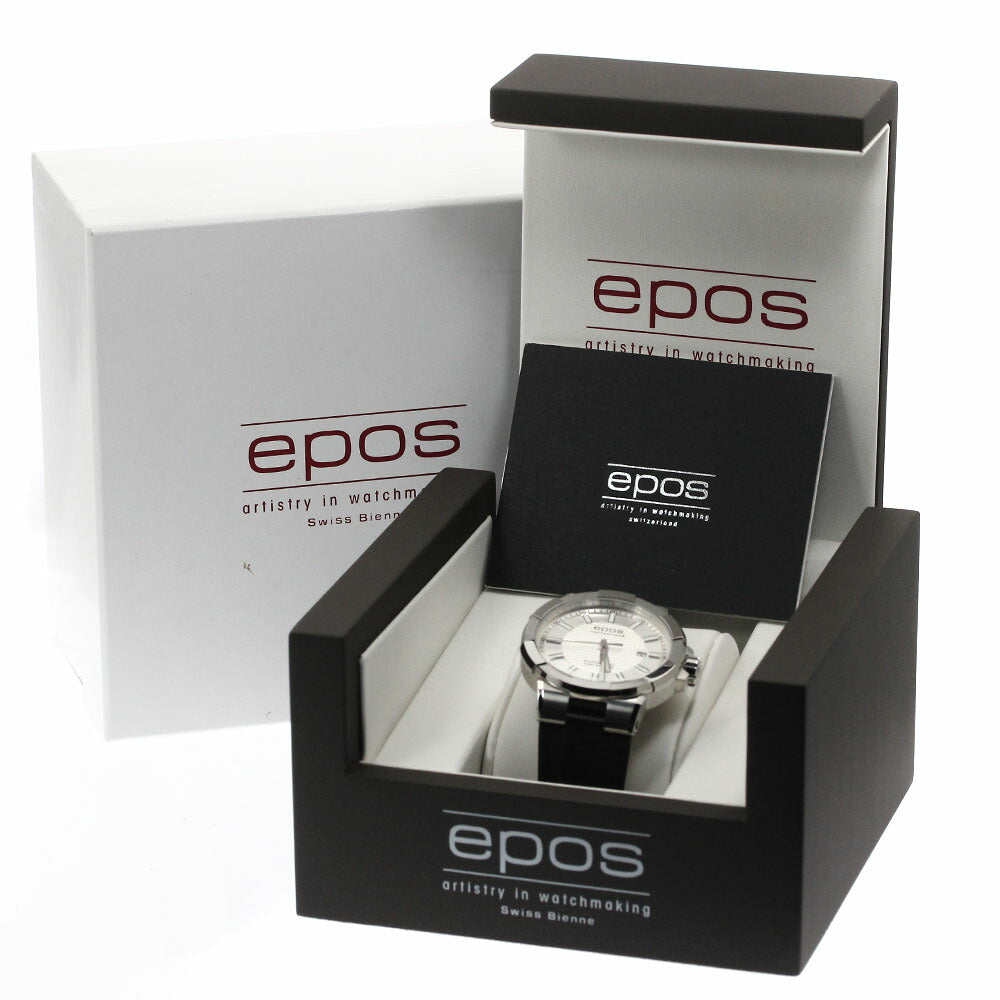EPOS 3443BK Sportive Date Automatic Men's Watch Excellent Condition with Box and Warranty Card