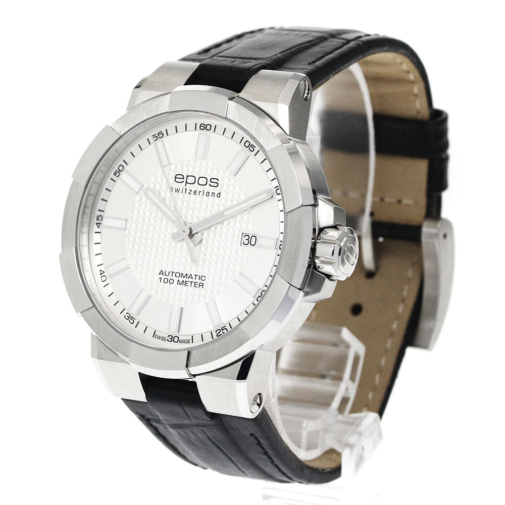 EPOS 3443BK Sportive Date Automatic Men's Watch Excellent Condition with Box and Warranty Card