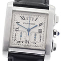 CARTIER W5101455 Tank Francaise XXL Chronoreflex Date Quartz Men's Watch with Warranty