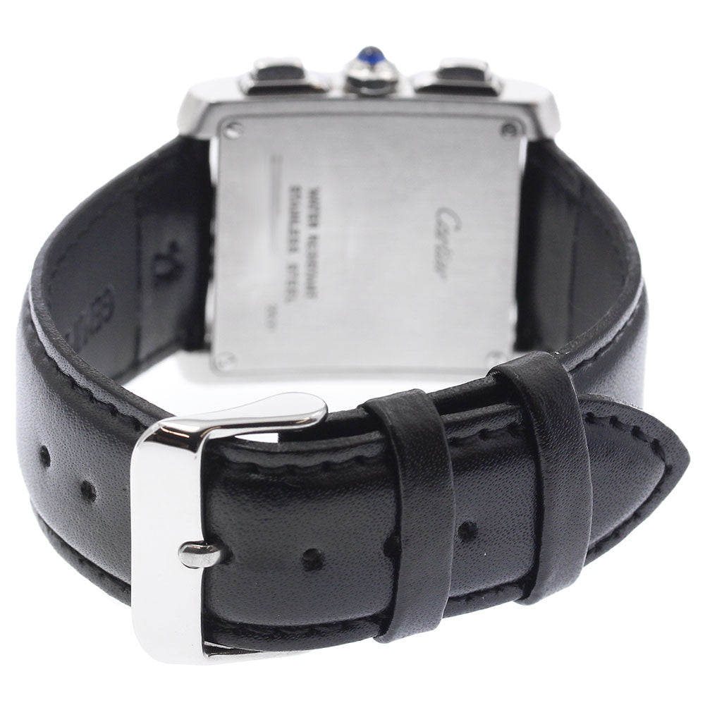 CARTIER W5101455 Tank Francaise XXL Chronoreflex Date Quartz Men's Watch with Warranty