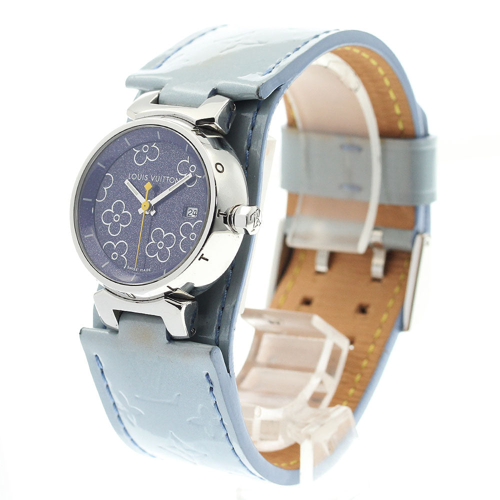 LOUIS VUITTON Q121B Tambour Quartz Ladies