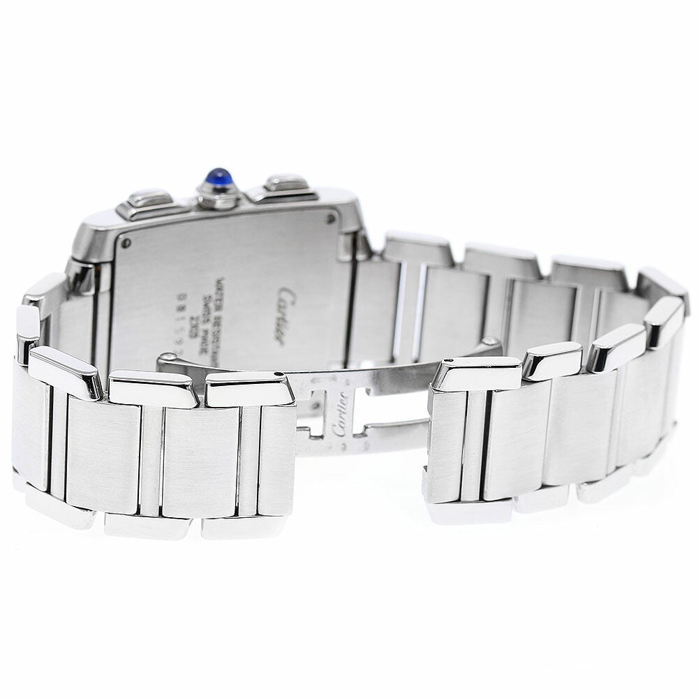 CARTIER W51001Q3 Tank Francaise XL Chronoreflex Perpetual Calendar Quartz Men's Watch (Good Condition)