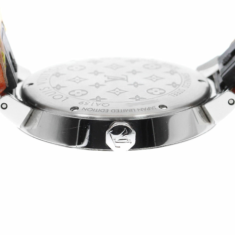 LOUIS VUITTON QA159 Tambour Slim MM Rainbow 11-Diamond Quartz Women's Watch