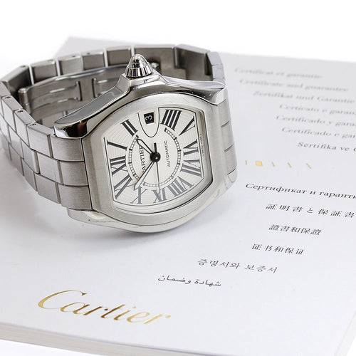 CARTIER W6206017 Roadster LM Date Automatic Men's Watch with Warranty