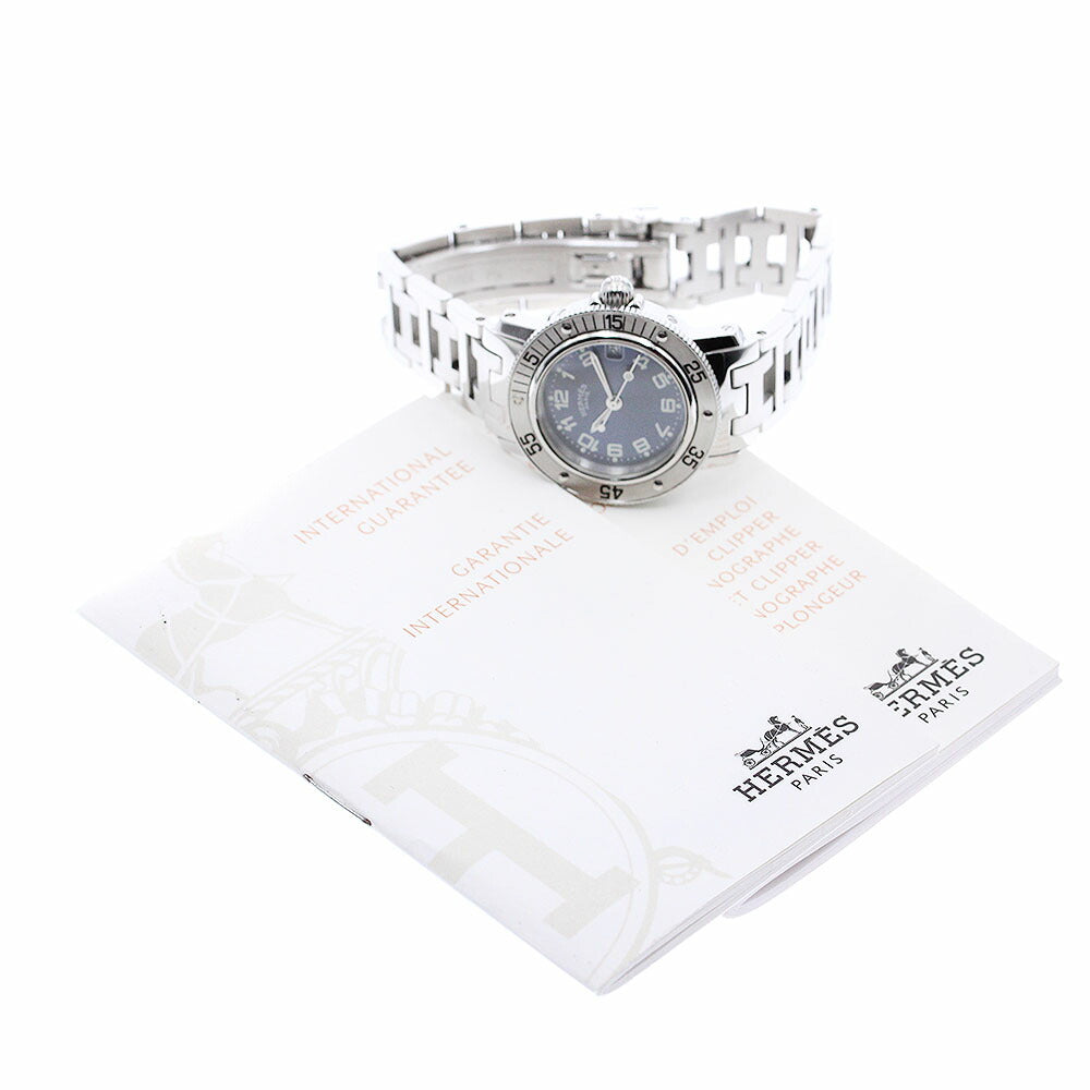 HERMES CL5.210 Clipper Diver Date Quartz Ladies Watch with Warranty