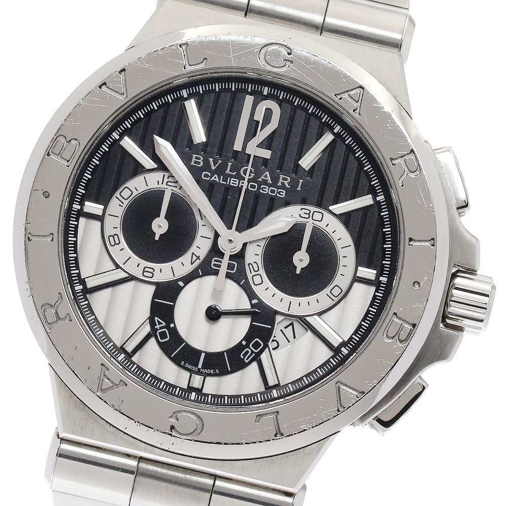 BVLGARI DG42SCH Diagono Calibro 303 Chronograph Automatic Men's Watch (with box and warranty)