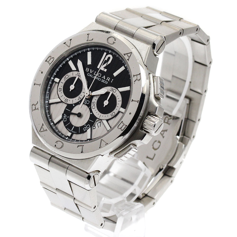 BVLGARI DG42SCH Diagono Calibro 303 Chronograph Automatic Men's Watch (with box and warranty)