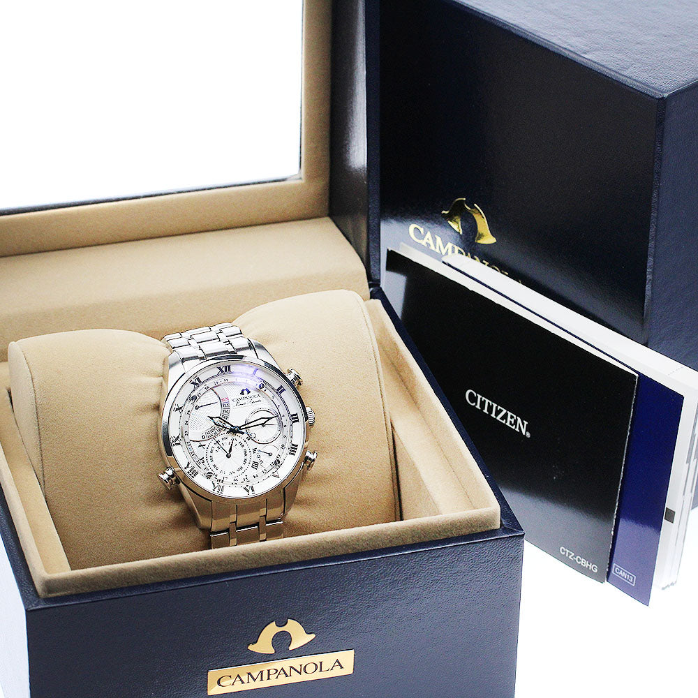 CITIZEN 6762-T022057/AH7060-53A Campanola Complication Quartz Men's Watch Excellent Condition with Box and Warranty Card