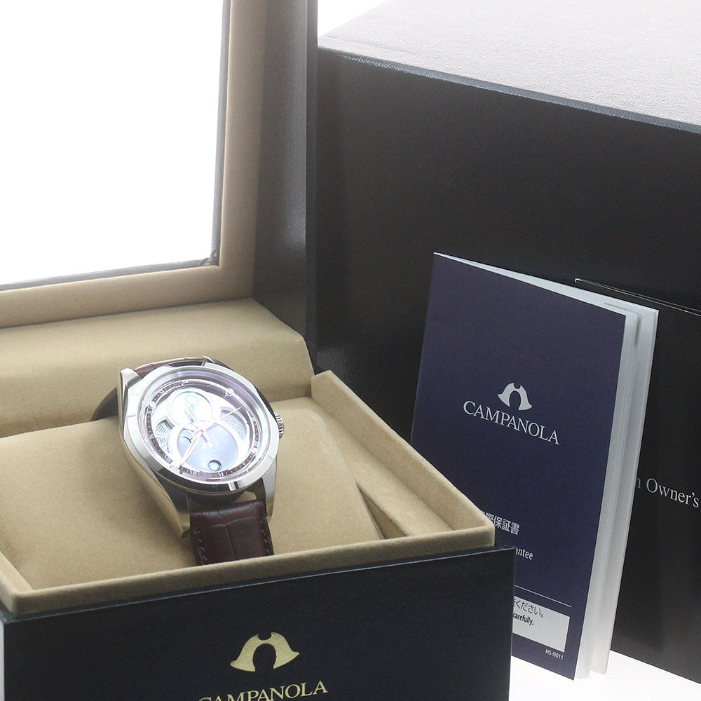 CITIZEN BU0040-06W/8730-T025242 Campanola Deep Crimson Triple Calendar Solar Men's Watch Excellent Condition with Box and Warranty.
