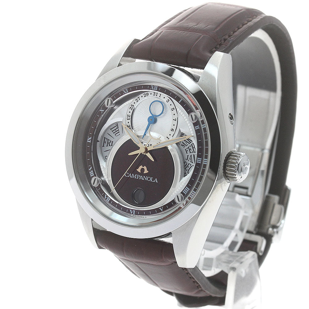 CITIZEN BU0040-06W/8730-T025242 Campanola Deep Crimson Triple Calendar Solar Men's Watch Excellent Condition with Box and Warranty.